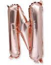  ballon rose gold 36cm lettre n pail