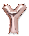  ballon rose gold 36cm lettre y
