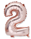  ballon metal rose gold 36cm chiffre