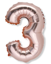  ballon metal rose gold 36cm chiffre