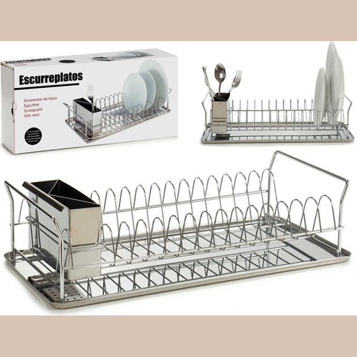 Egoutoire inox avec porte couverts