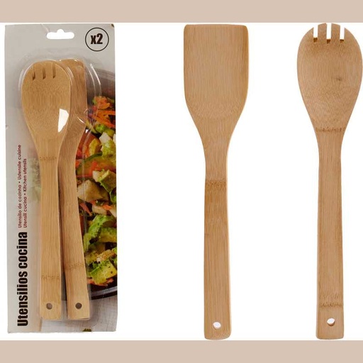 Ustensiles de cuisine en bambou 30cm