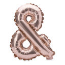 Ballon metal rose gold 36cm symbole