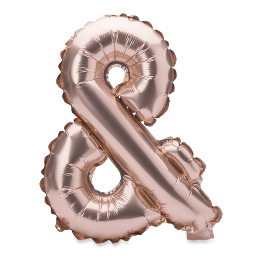 Ballon metal rose gold 36cm symbole