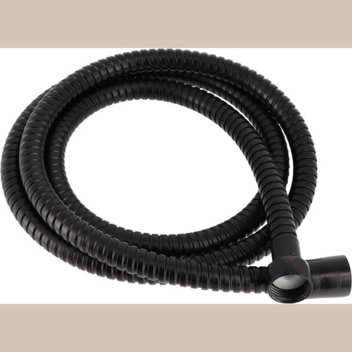Flexible de douche acier inoxidable 150 cm - noir mat
