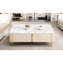 Table basse "carat" couleur champagne
