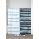 Rideau de douche peva 180x180 cm - bord de mer