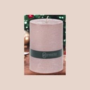 Bougie pilier 10cm rose gold