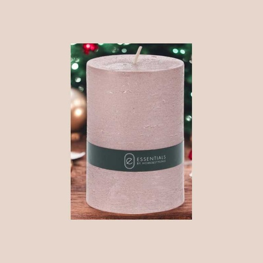 Bougie pilier 10cm rose gold