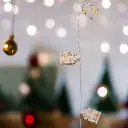 Guirlande led maison argenté 135cm