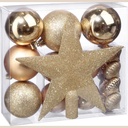 Boule de noel kit 18 pcs or
