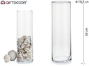 Vase verre cylindre haute 50 cm