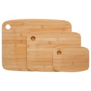 Lot de 3 planches à découper en bambou  
