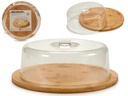 Cloche a fromage rond bambou avec couver