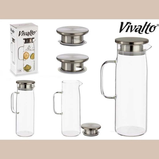 Pichet verre borosilicate 1,2 l