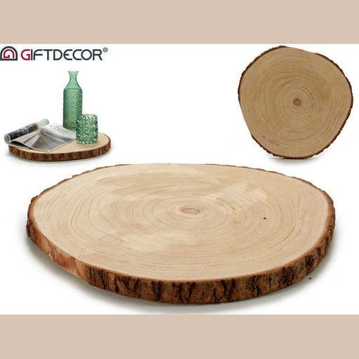Support en bois rond diametre 39 cm