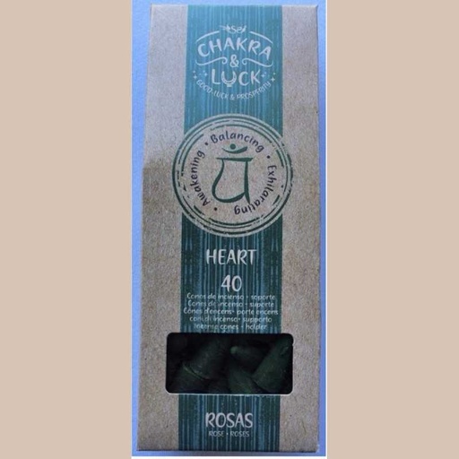 40 cones encens -rose