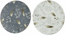 Assiette decorative   motif feuille 33 cm