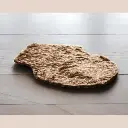 Tapis acrylique animal fausse fourrure-marron