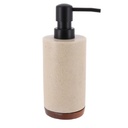 Distributeur a savon en polyresine 200ml  - naturel/acacia