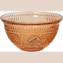 Bol en verre transparent orange