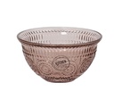 Bol en verre transparent mauve 