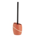 Brosse wc polyresine  arrondie - terracotta