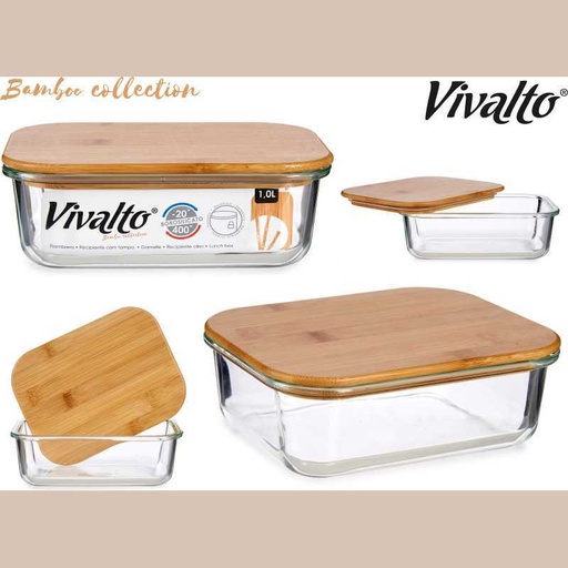 Gamelle couvercle bambou