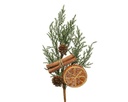Fleur enneige orange en mousse