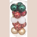 Boule de noel 50mm x15 lisse/deco delice