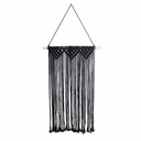 Suspension 58 x 30 cm macrame horizon lointain noir