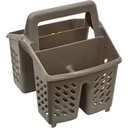 Egouttoir couverts plastique 17,5x14,5  h16,5cm taupe
