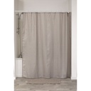 Rideau de douche polyester 180x200 cm facon lin - mimetisme