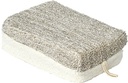 Eponge de bain ramie/bambou gm - creme/taupe