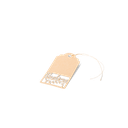 20 etiquettes bapteme kraft 5x10cm