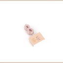 Bougie chiffre "8" metallise rose g old 4.3cm sur pic