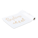 Chemin de table bapteme satin paill