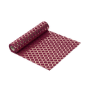 Chemin de table lin marsala floque nid d'abeille rose gold 28cmx5m