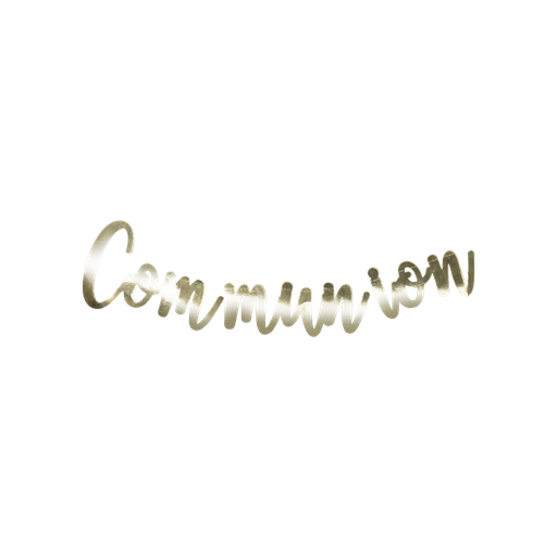 Guirlande communion metal or lettre s 14cm - 1m