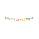 Guirlande c est la fete multicolore tassels, paillettes or 15cmx3m