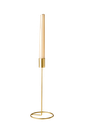 Bougeoir design métal or 9,5x23cm
