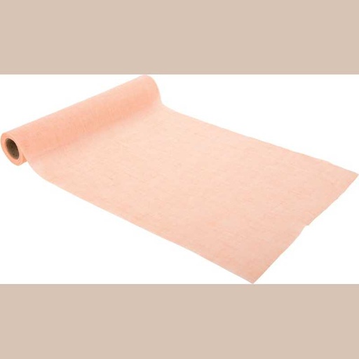 Chemin de table mousseline rose 28cmx5m