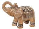Éléphant 15x14cm trompe levée