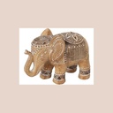 Éléphant 15x14cm trompe en bas