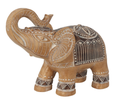 Éléphant trompe levée 31cm 
