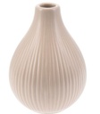 Vase goutte taupe