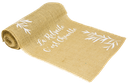 Chemin table la retraite c'est chou ette jute floquee blanc 28cmx5m