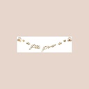 Guirlande "petite princesse" papier métal or 7 à 24cm - 1,65m