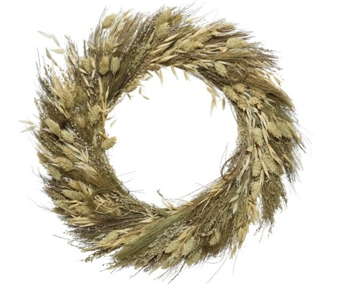 Couronne fleur sechee marbre mosaique