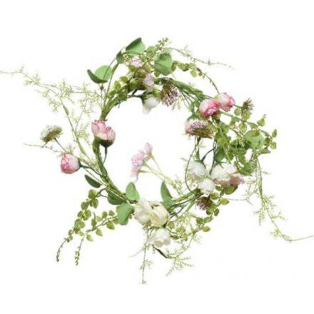 Couronne rose polyester